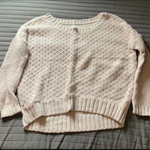 American Eagle Beige Knit Sweater